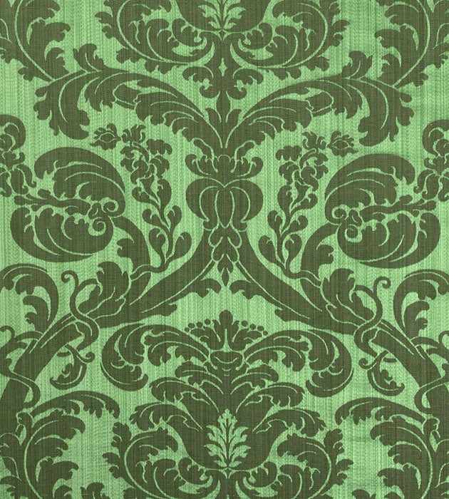 Lelievre Tournelle Damask Emeraude Fabric H041280007