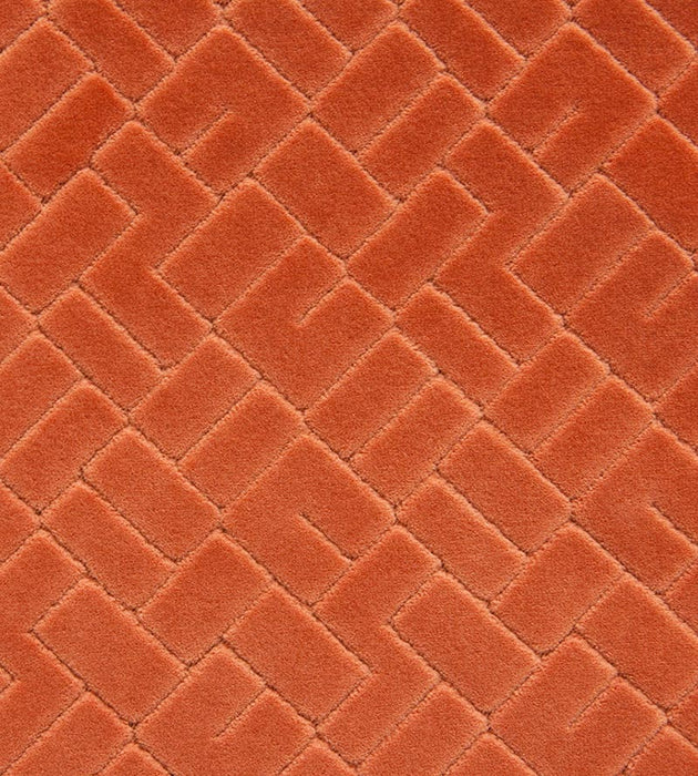 Lelievre Vallauris Velvet Terracotta Fabric Sample H005760009