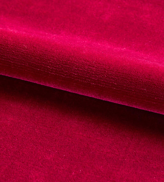 Tassinari & Chatel Velours Uni Rubis Fabric H015020011