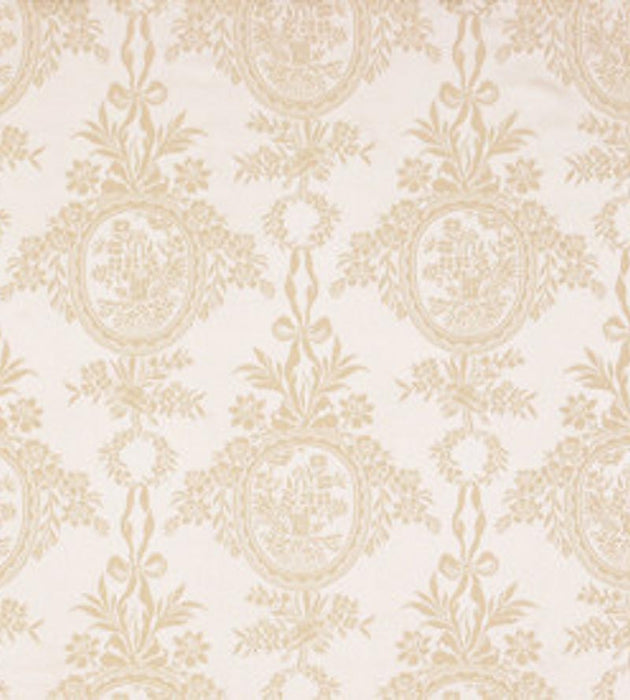 Lelievre Damas Rambouillet Ivoire Fabric Sample H040480022