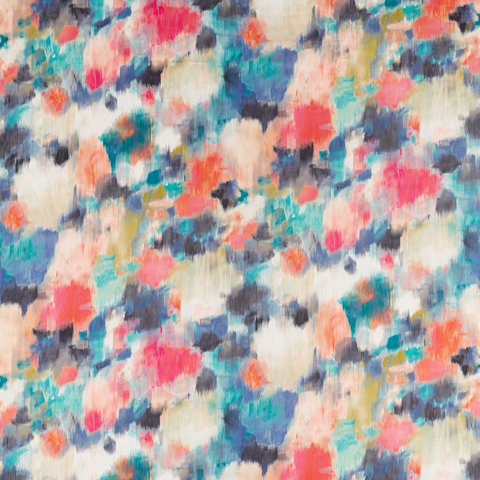 Harlequin Exuberance Teal / Fuchsia / Mandarin Fabric Sample HATL120804
