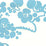 China Seas Hawthorne New Blue Wallpaper Sample 3010-07AWP