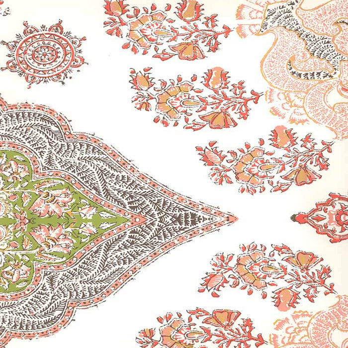 Home Couture Isfahan Melon Green Brown Wallpaper Sample HC1980W-02AWP