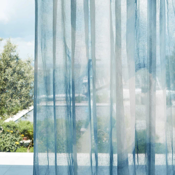 Harlequin Air Sheer Sky Blue Fabric HCOL133958