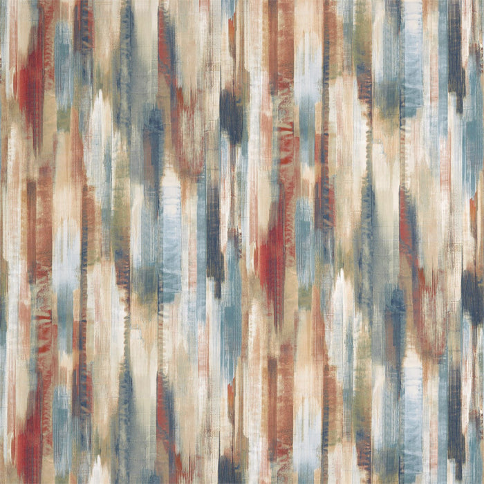 Harlequin Estrato Rust/Ruby/Nordic Blue Fabric Sample HETH120583