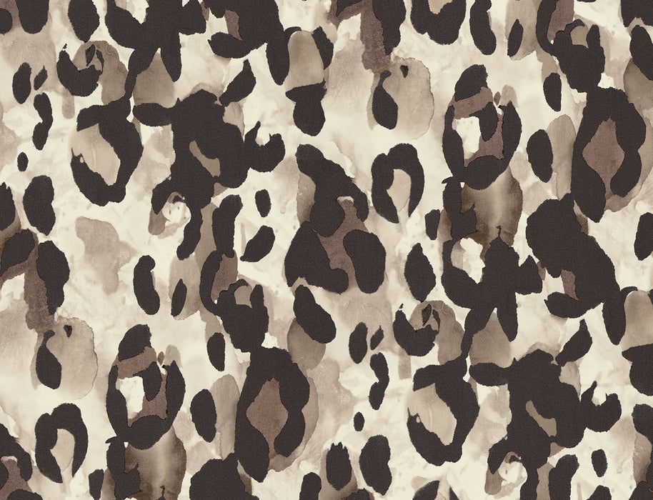 Seabrook Designs Leopard Print Kirsea Taupe Wallpaper Sample HG11405