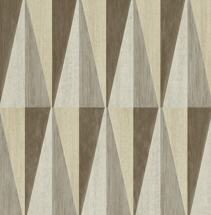 Seabrook Designs Pieced Diamonds Cafe Wallpaper Sample HG11507