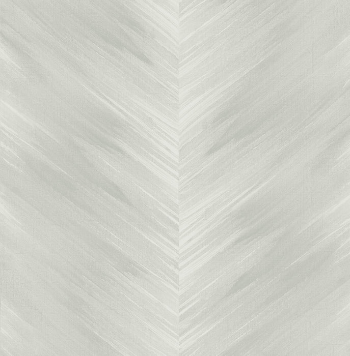 Seabrook Designs Washed Chevron Daydream Grey Wallpaper Sample HG11708