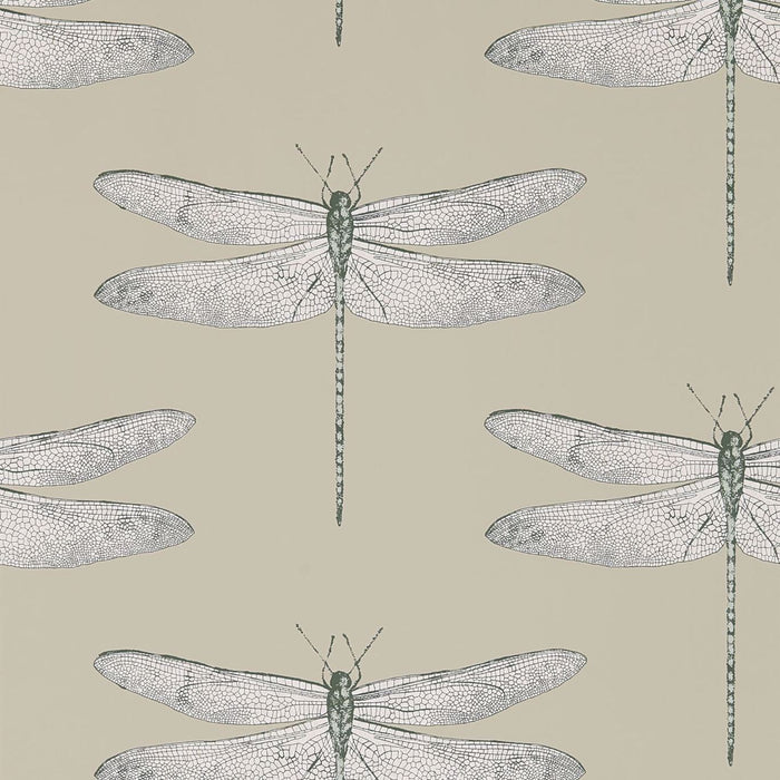 Harlequin Demoiselle Jute/Slate Wallpaper Sample HGAT111241