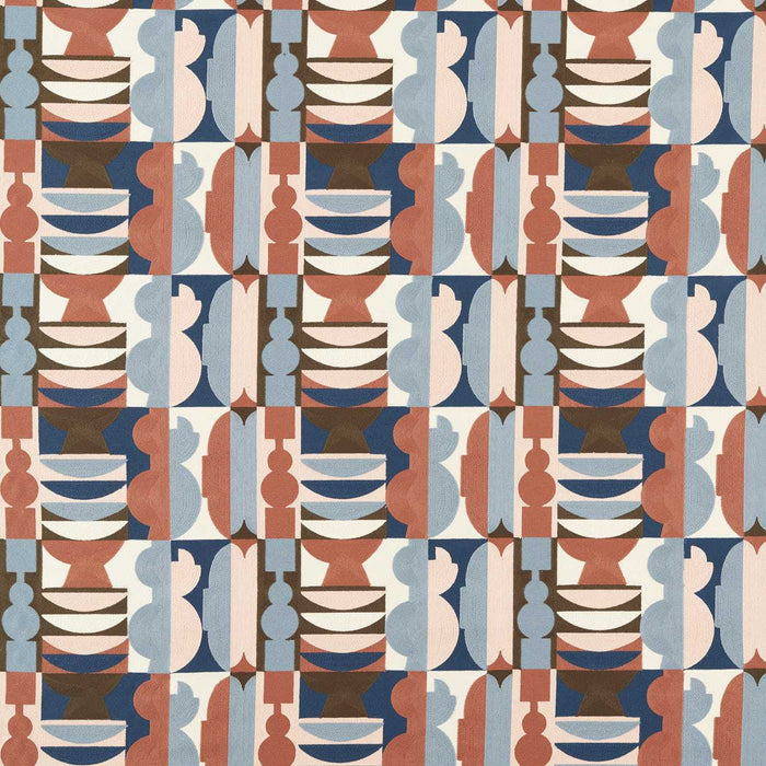 Harlequin Pot Shop Rose/Pacific Fabric HHHD134203