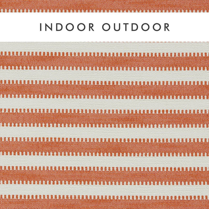 Harlequin Ocala Stripe Clementine/Chalk Fabric Sample HIOT134528