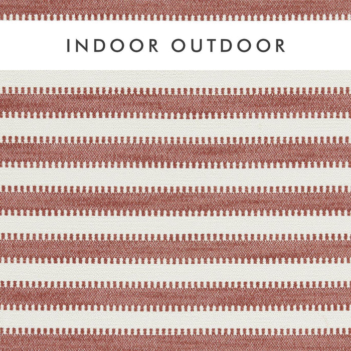 Harlequin Ocala Stripe Rust/Chalk Fabric Sample HIOT134529