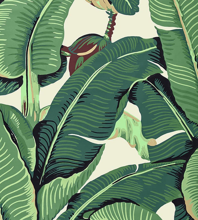 Hinson Hinson Palm - Cotton Print Green Fabric HN420100001