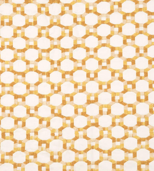 Hinson Island Trellis Yellow Fabric HN420140002