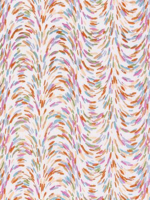 Hinson Fountain Embroidery Peach Fabric Sample HN273360003