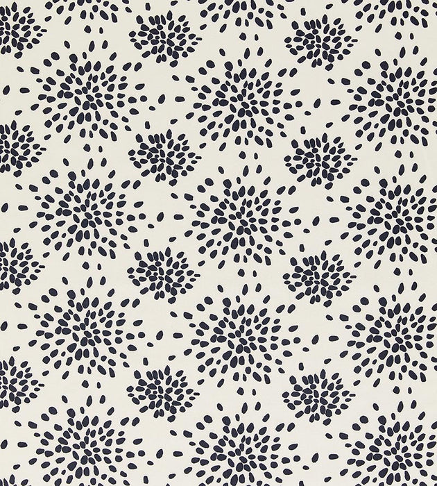 Hinson Fireworks Cotton Print Black On Off-White Fabric HNF1020000E