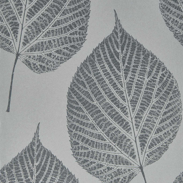 Harlequin Leaf Slate/Silver Wallpaper Sample HTEW112608