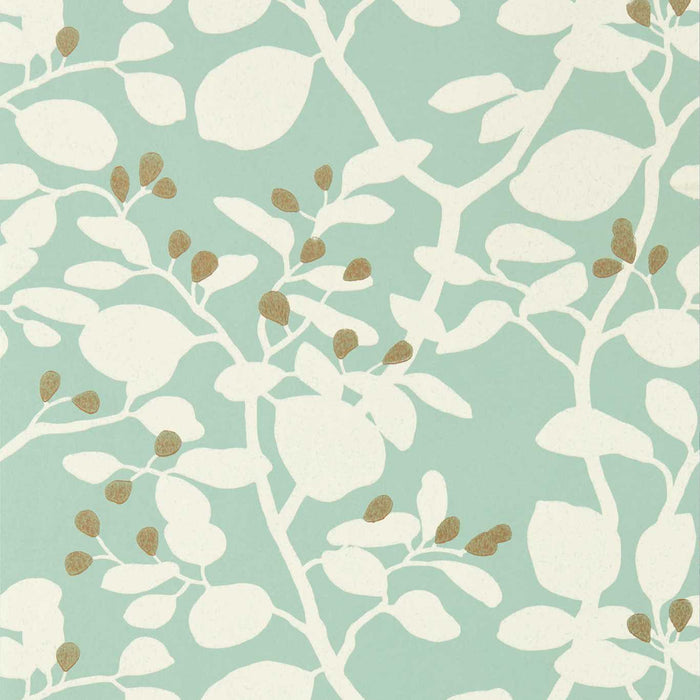 Harlequin Ardisia Succulent/Soft Focus/ Gold Wallpaper Sample HTEW112771