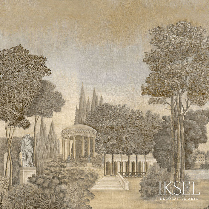 Schumacher Bagatelle Sepia Tones Wallpaper Sample IK2101