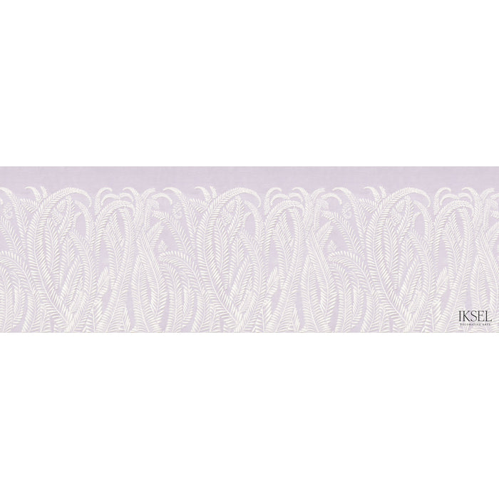 Schumacher Art Deco Fern Amethyst Wallpaper Sample IK7104