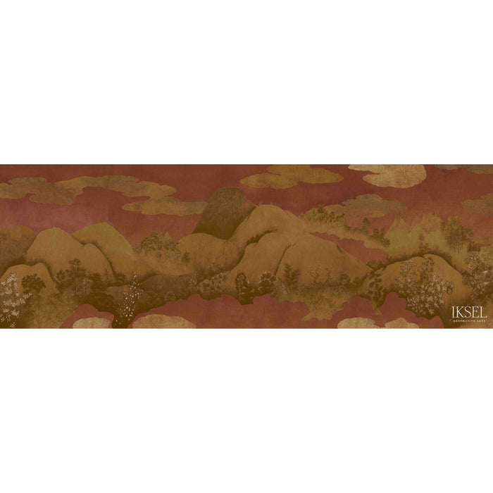 Schumacher Moody Mountains Original Wallpaper Sample IK9400