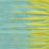 Quadrille Ikat Stripe Two Color Turquoise / Asperge Fabric 306580F-04