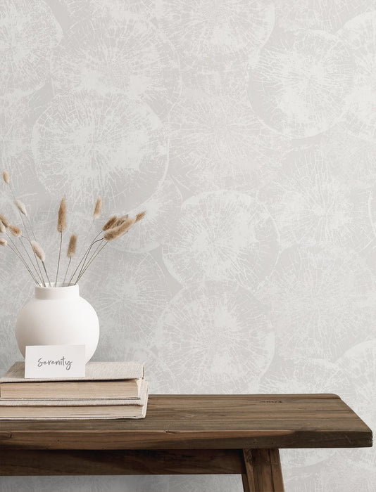 Seabrook Designs Eren Fog Grey Wallpaper Sample JP10700
