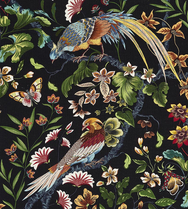 Old World Weavers Botany Bay Black Ruby Fabric JP13400002