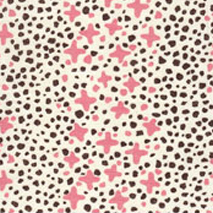 Alan Campbell Jacks Ii Pink Brown Dots Fabric AC220-04