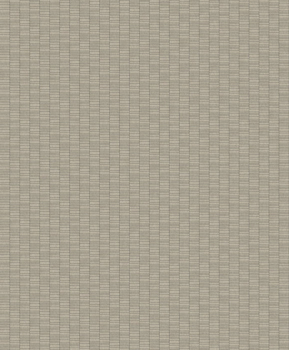 Seabrook Designs Deco Spliced Stripe Nobel Grey Wallpaper Sample KTM1424