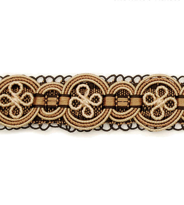 Scalamandre Siecle Condillac Braid Umber Trim Sample LA11003052