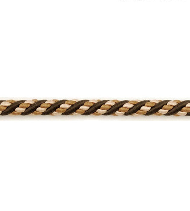 Scalamandre Siecle Cord 1/4 Umber Trim Sample LA88183052