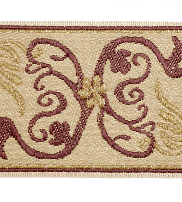 Scalamandre Siecle Grimm Braid Amethyst Trim Sample LA11113053