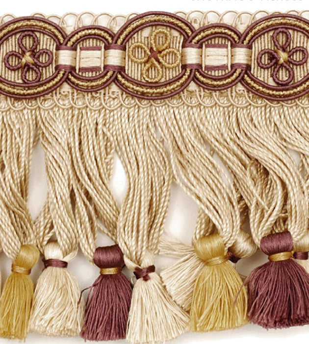 Scalamandre Siecle Condillac Fringe Amethyst Trim LA22103053