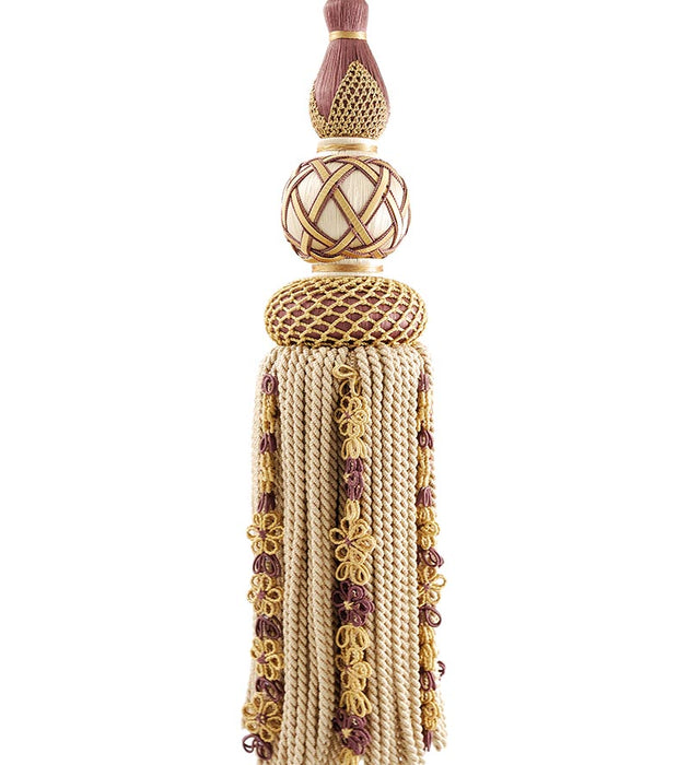 Scalamandre Siecle Single Tassel Tieback Amethyst Trim LA33103053