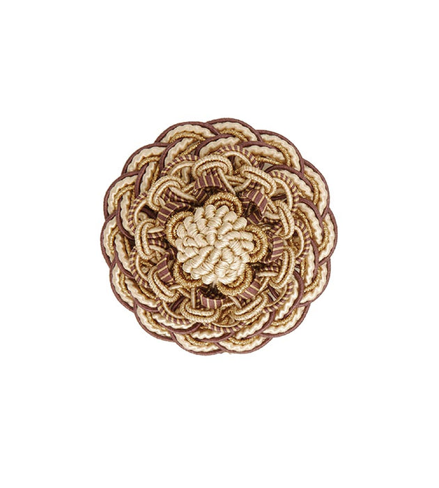 Scalamandre Siecle Rosette Amethyst Trim Sample LA77003053