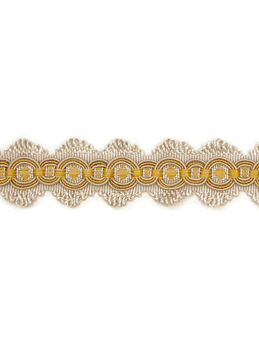 Scalamandre Siecle Candide Braid Gilded Alabaster Trim Sample LA11203054