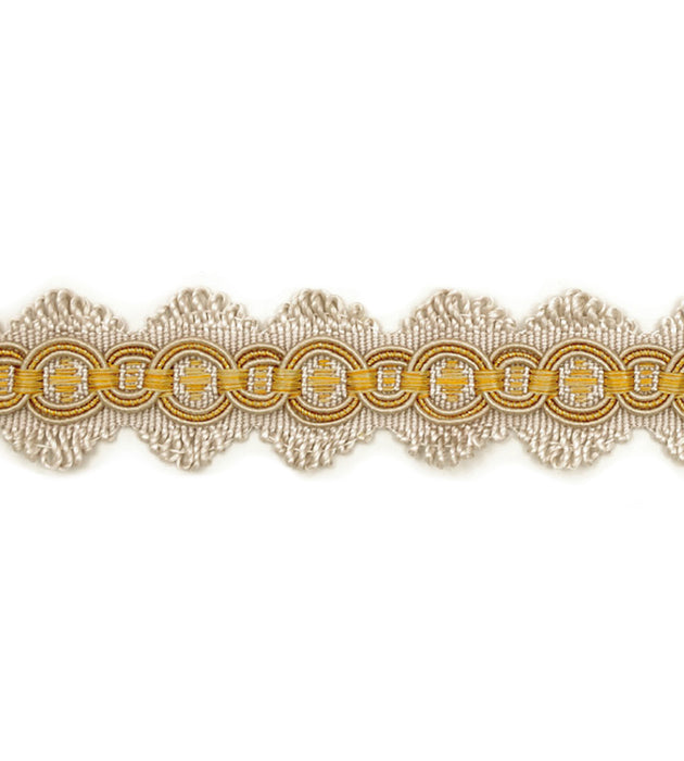 Scalamandre Siecle Candide Braid Gilded Alabaster Trimming Sample LA11203054