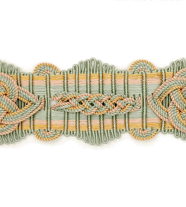 Scalamandre Siecle Diderot Gimp Mint Trim Sample LA11013055