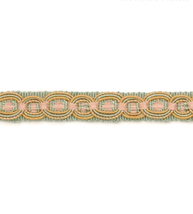 Scalamandre Siecle Rousseau Gimp Mint Trim Sample LA55003055