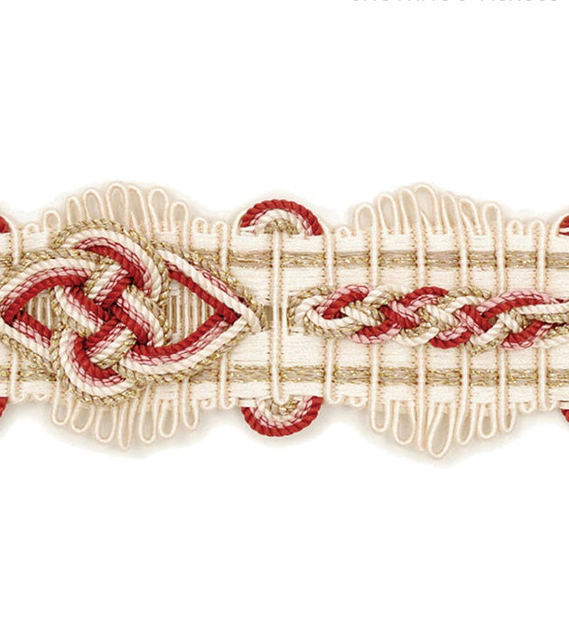 Scalamandre Siecle Diderot Gimp Raspberry Trim Sample LA11013057