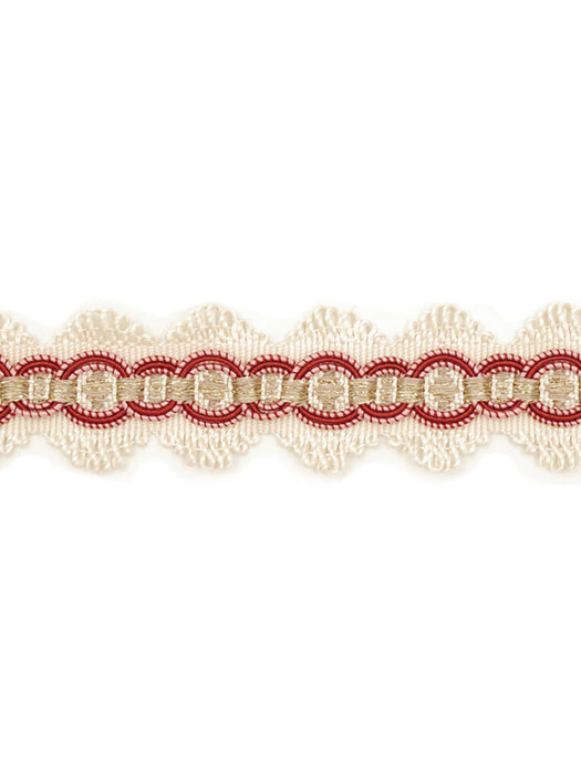 Scalamandre Siecle Candide Braid Raspberry Trim Sample LA11203057
