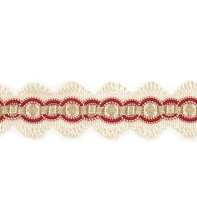 Scalamandre Siecle Candide Braid Raspberry Trimming Sample LA11203057