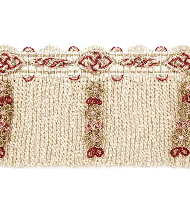 Scalamandre Siecle Diderot Bullion 4 1/2 Raspberry Trim Sample LA22093057