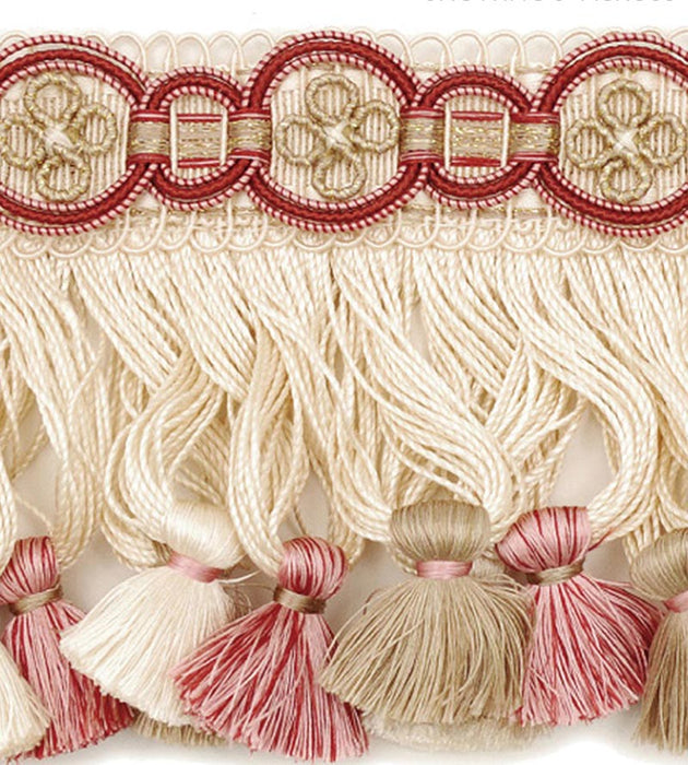 Scalamandre Siecle Condillac Fringe Raspberry Trim LA22103057