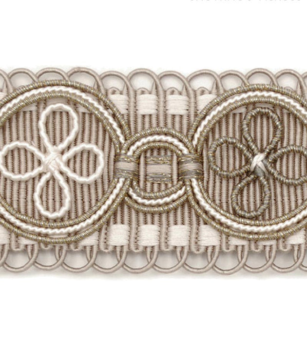 Scalamandre Siecle Montesquieu Galon Patina Trim Sample LA11103058
