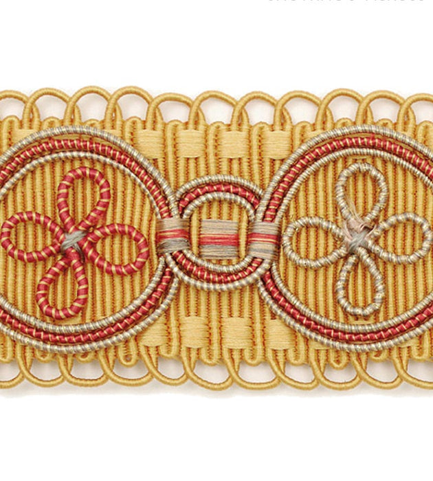 Scalamandre Siecle Montesquieu Galon Gold Trim Sample LA11103059