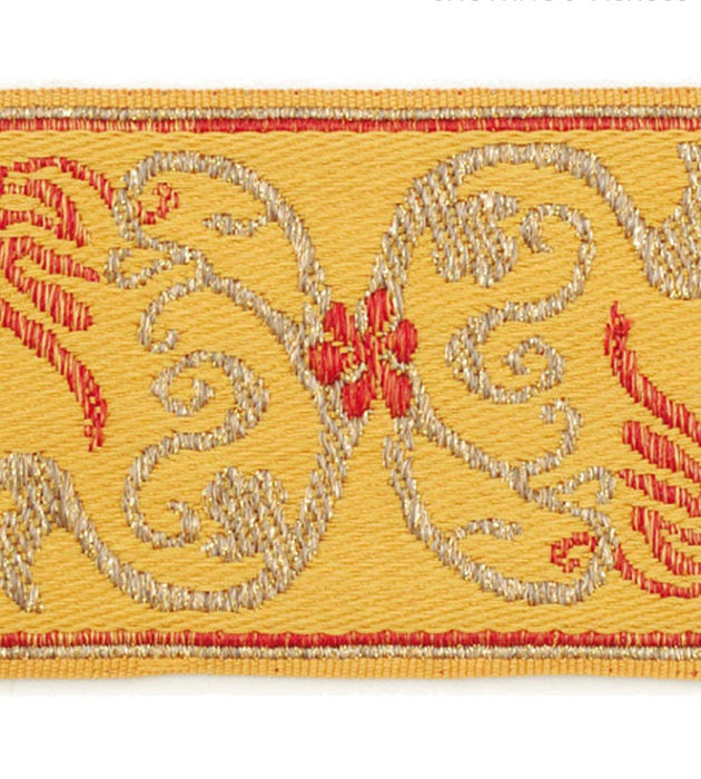 Scalamandre Siecle Grimm Braid Gold Trim Sample LA11113059