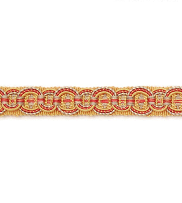 Scalamandre Siecle Rousseau Gimp Gold Trim Sample LA55003059