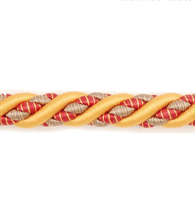 Scalamandre Siecle Cord 1/2 Gold Trim Sample LA88483059